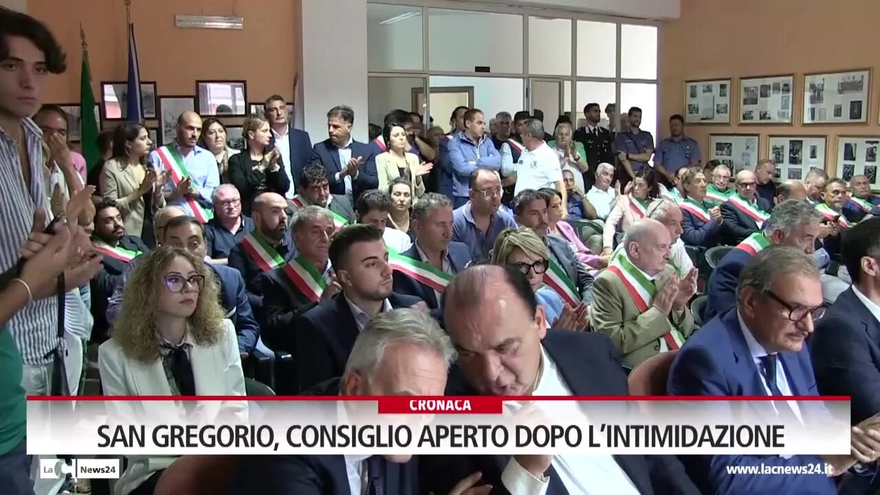 San Gregorio, Consiglio aperto dopo l’intimidazione