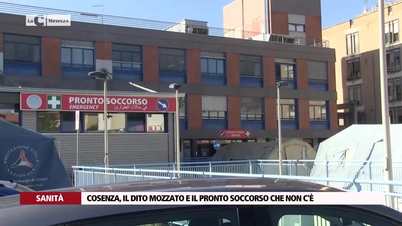 Cosenza, il dito mozzato e il pronto soccorso che non c'è