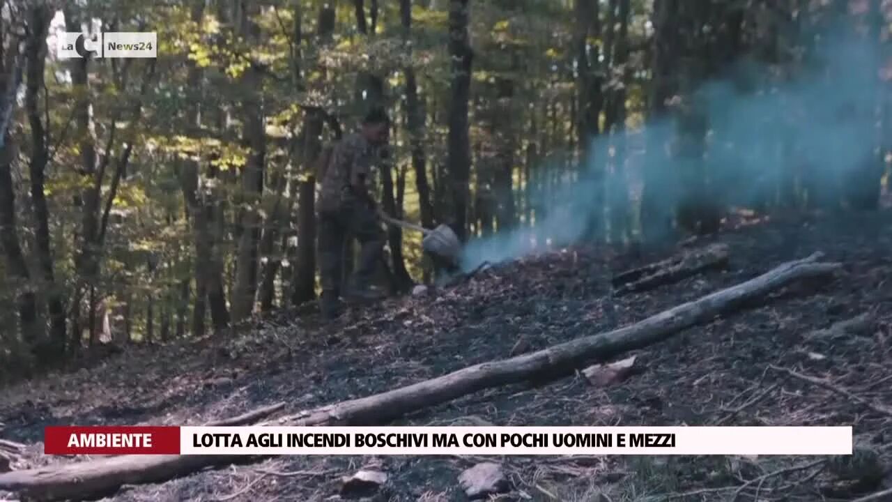 Lotta agli incendi boschivi ma con pochi uomini e mezzi