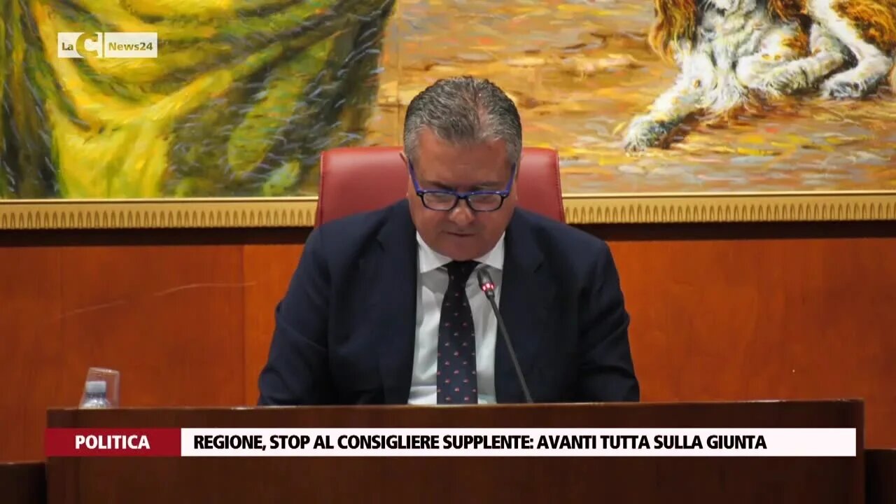 Regione, stop al consigliere supplente: avanti tutta sulla giunta