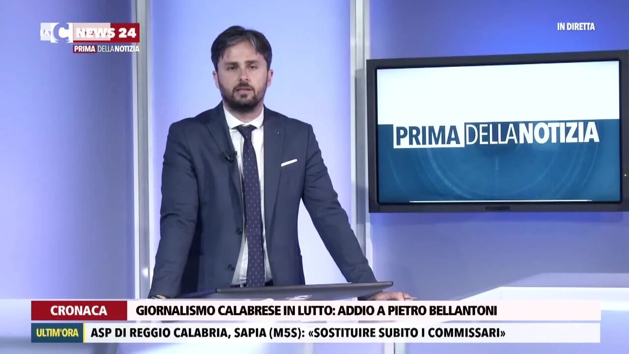 Giornalismo calabrese in lutto addio a Pietro Bellantoni