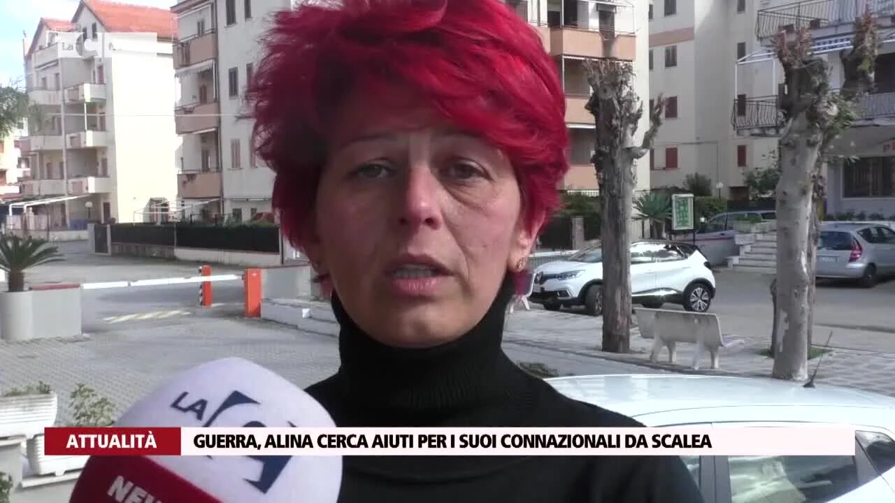 Guerra, Alina cerca aiuti per i suoi connazionali da Scalea