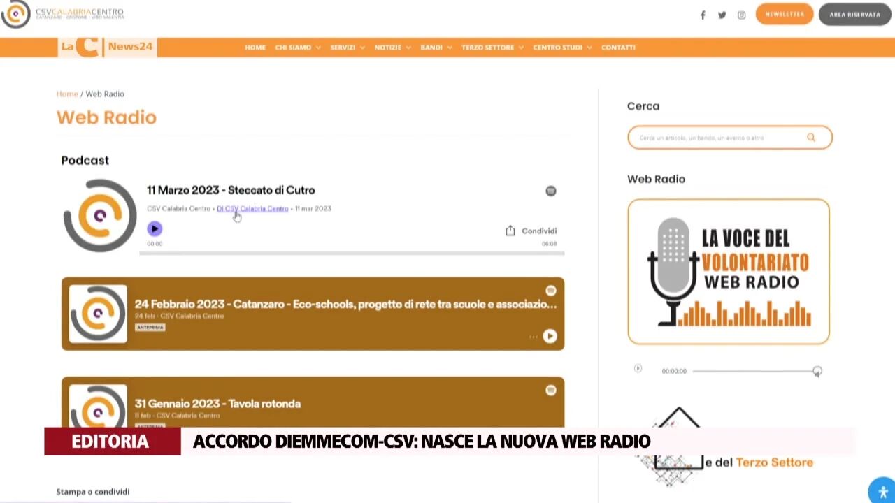 Accordo Diemmecom-CSV: nasce la nuova web radio