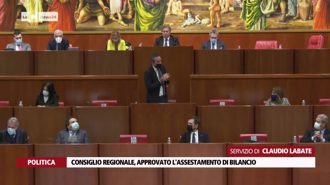 Consiglio regionale, approvato l'assestamento di bilancio