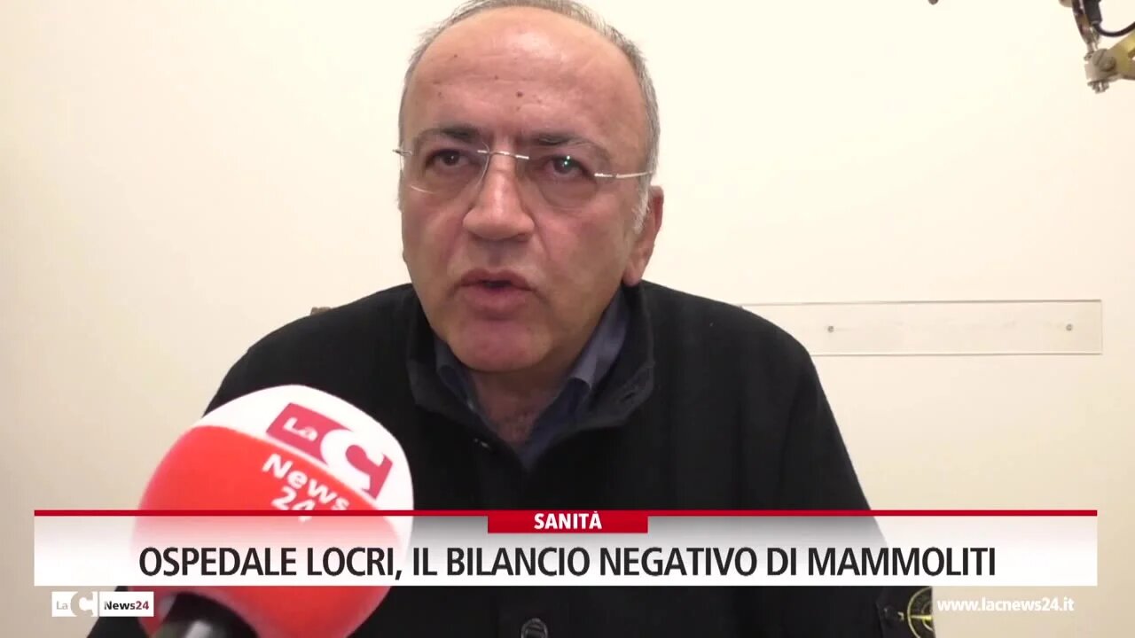 Ospedale Locri, il bilancio negativo di Mammoliti