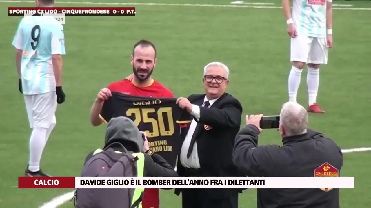 Davide Giglio è il bomber dell’anno fra i Dilettanti