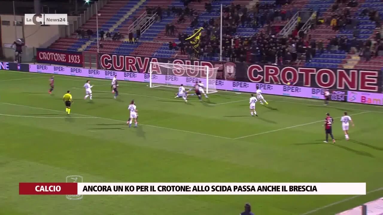 Ancora un ko per il Crotone: allo Scida passa anche il Brescia