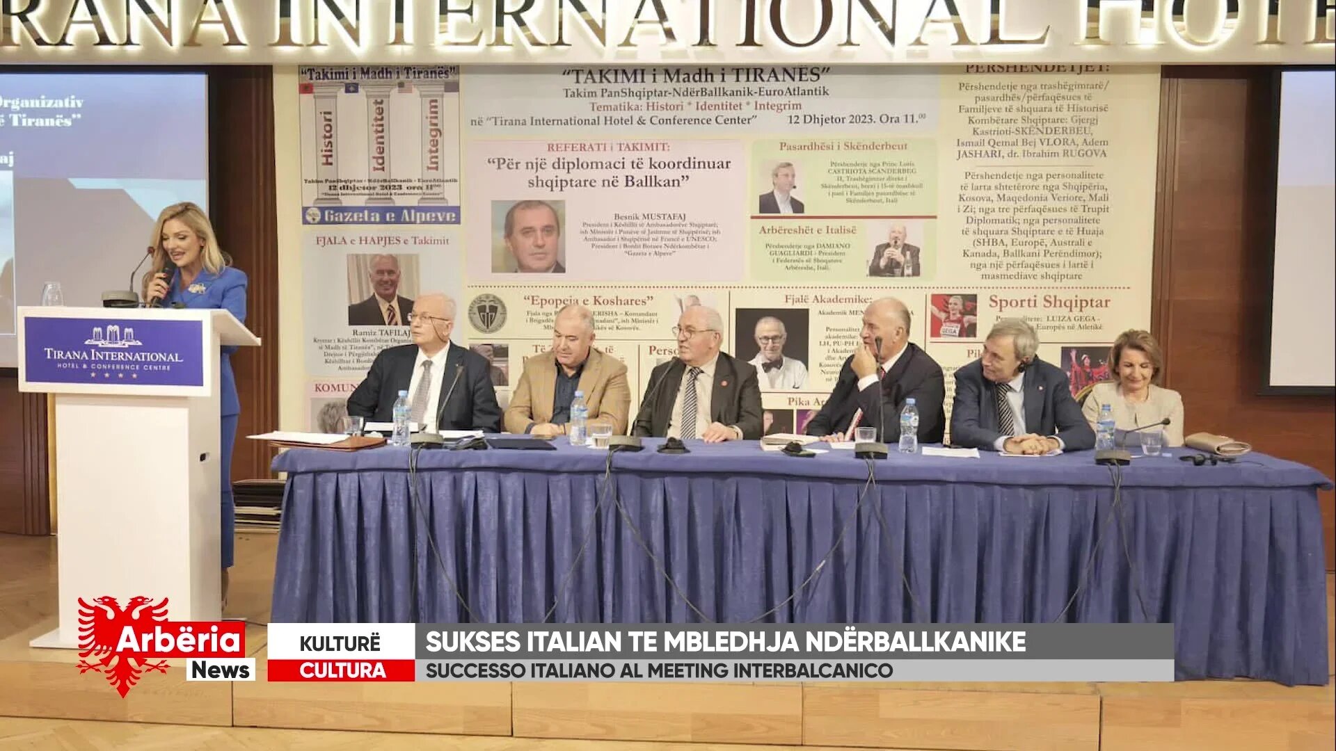 Il legame tra Arbëria e Albania al meeting internazionale di Tirana, successo per la delegazione calabrese