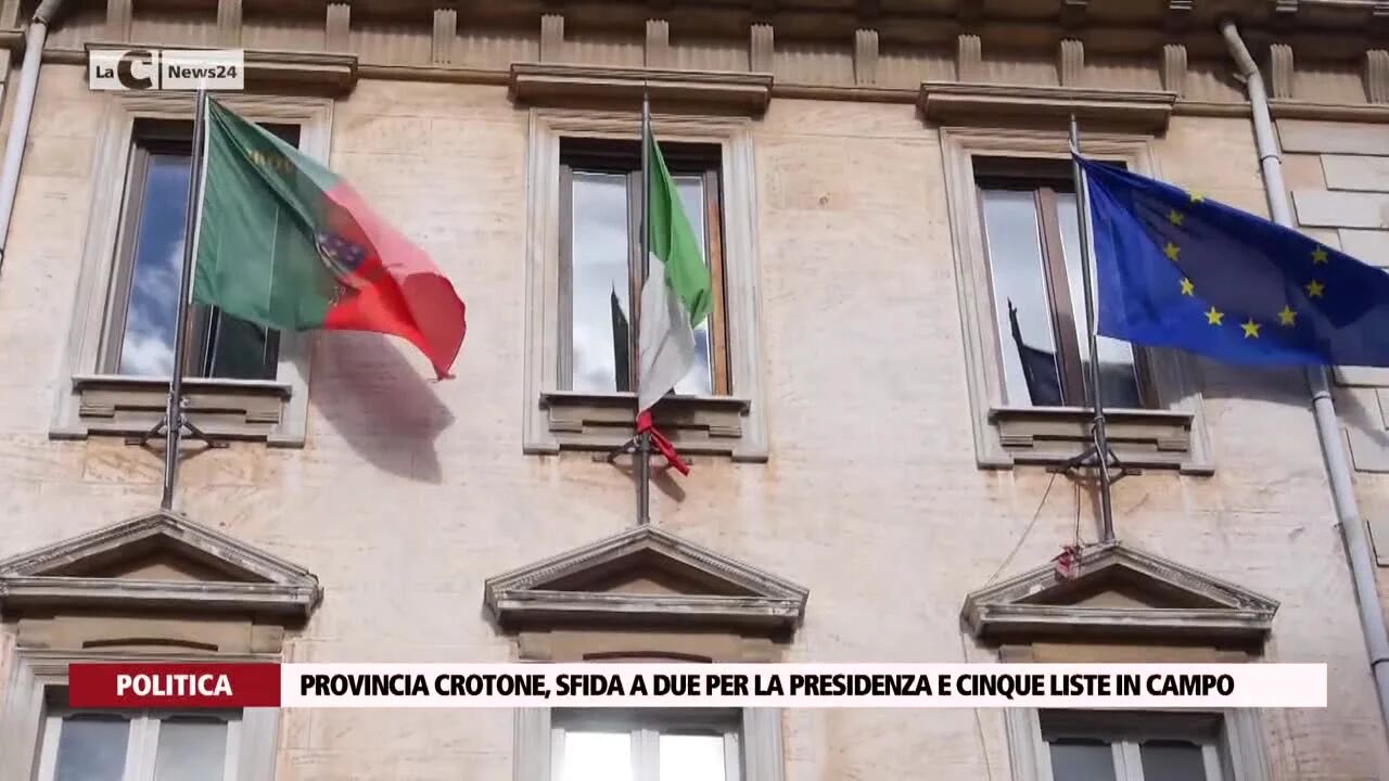 Provincia Crotone, sfida a due per la presidenza e cinque liste in campo