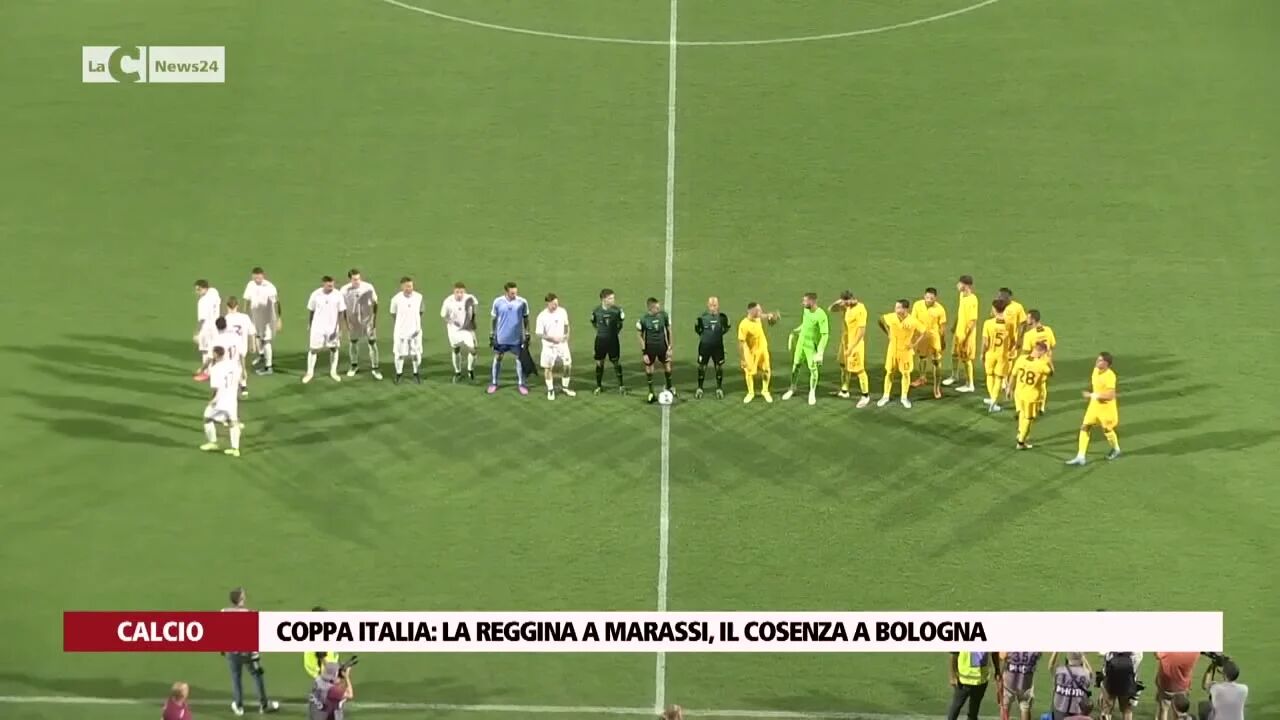 Coppa Italia: la Reggina a Marassi, il Cosenza a Bologna
