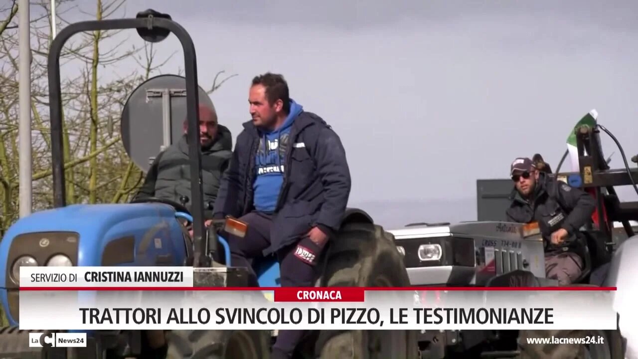 Trattori allo svincolo di Pizzo, le testimonianze