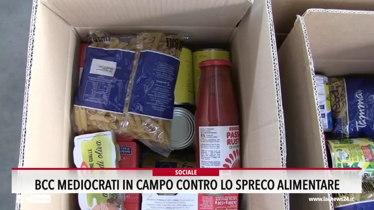 Bcc mediocrati in campo contro lo spreco alimentare