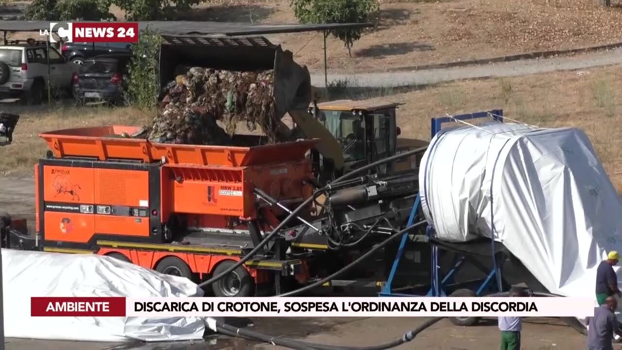 Discarica di Crotone, sospesa l’ordinanza della discordia