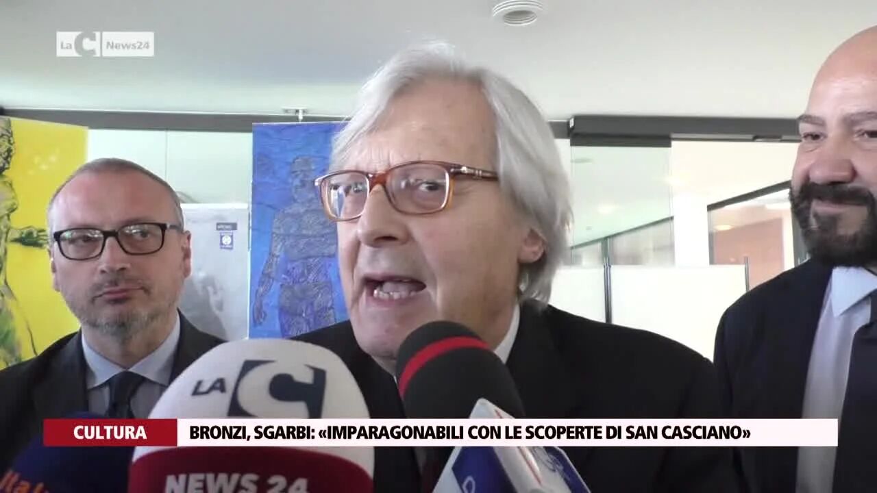 Bronzi, Sgarbi: «Imparagonabili con le scoperte di San Casciano»