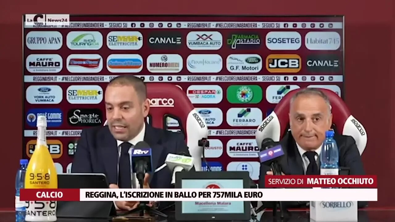 Reggina, l’iscrizione in ballo per 757mila euro