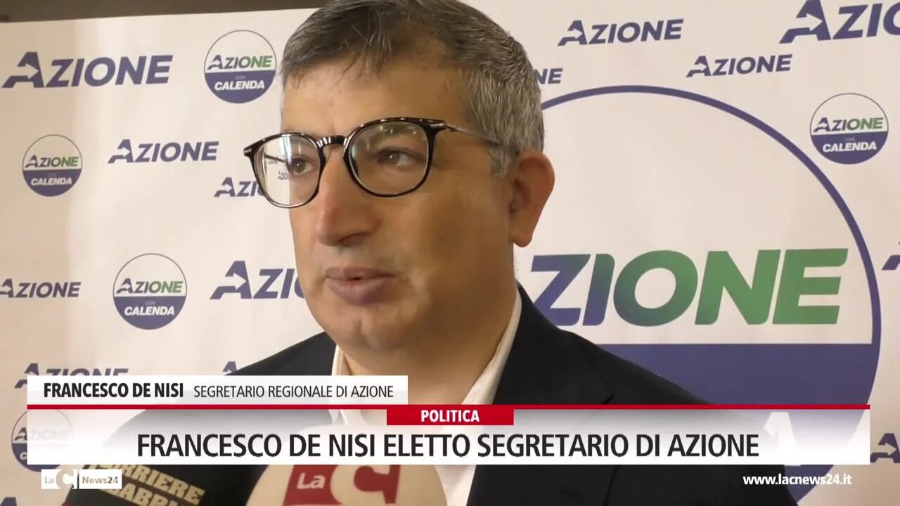 Francesco De Nisi eletto segretario di Azione