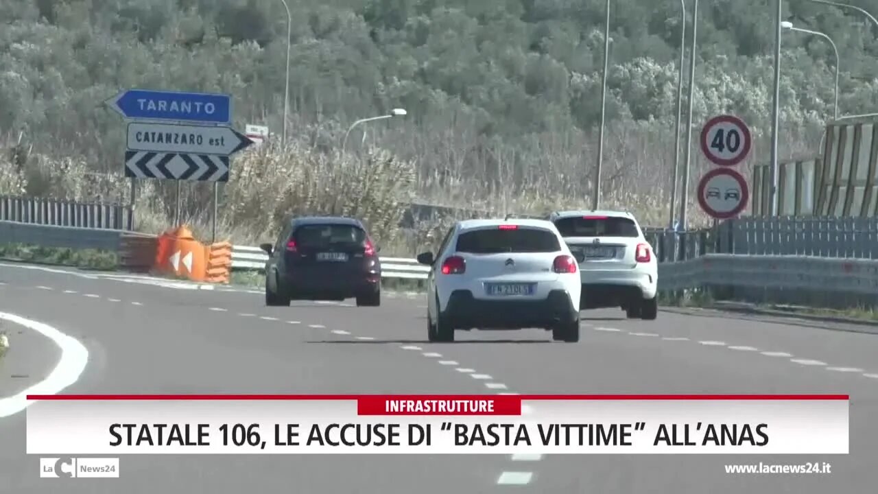 Statale 106, le accuse di basta vittime all’Anas