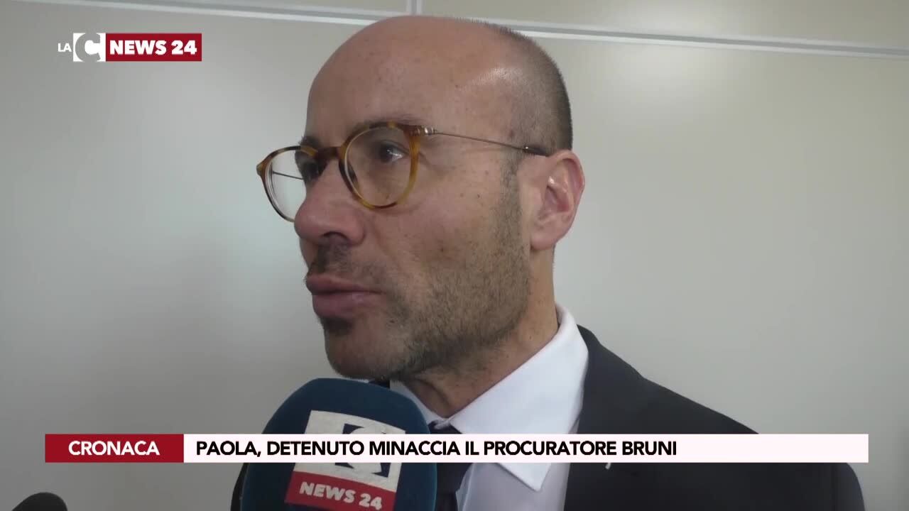 Paola, detenuto minaccia il procuratore Bruni