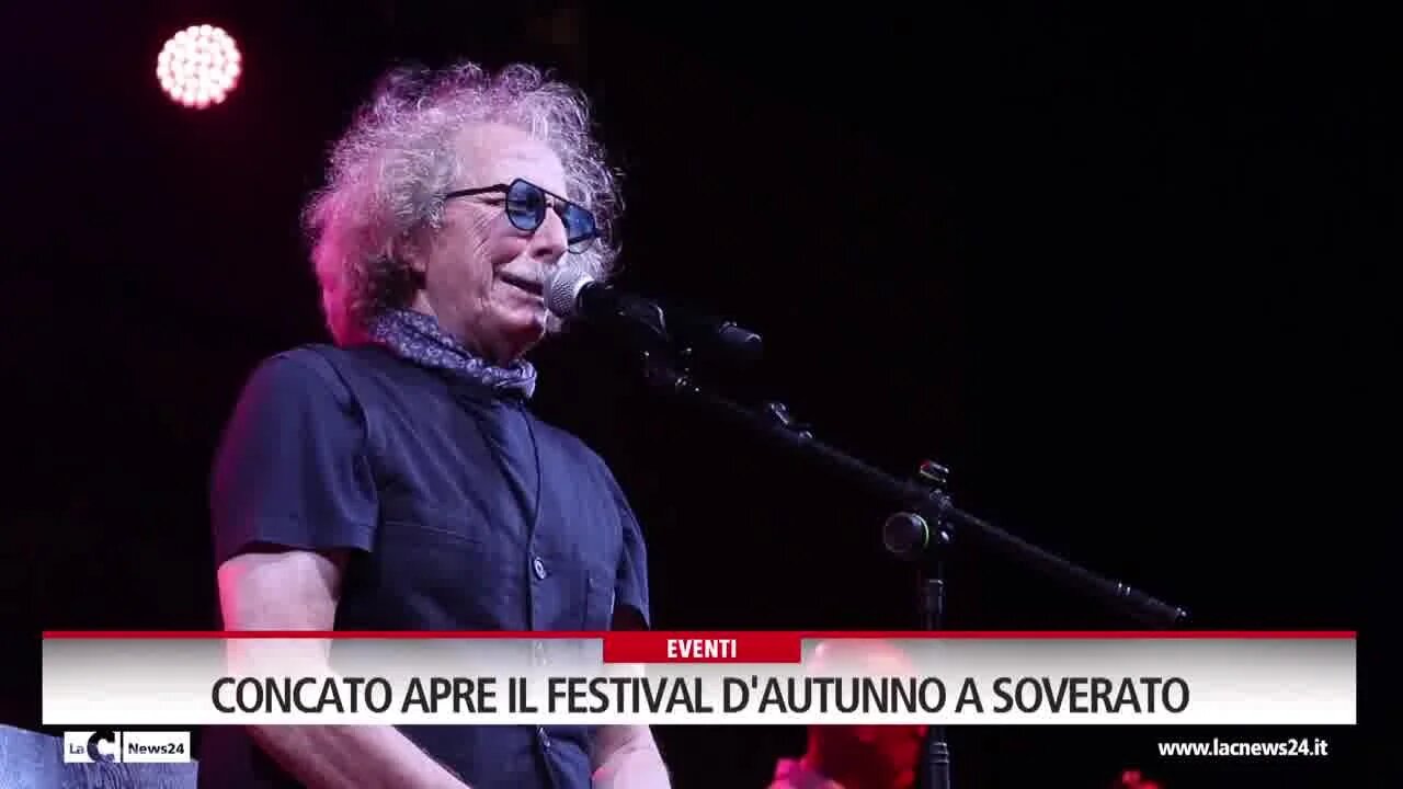 Concato apre il festival d'autunno a Soverato