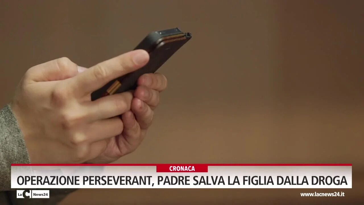 Operazione Perseverant, padre salva la figlia dalla droga