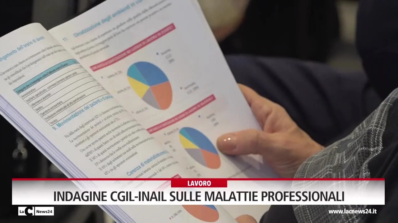 Malattie professionali, i dati di Inca-Cgil e Inail Calabria: diminuiscono nel comparto sanitario e aumentano in altri settori