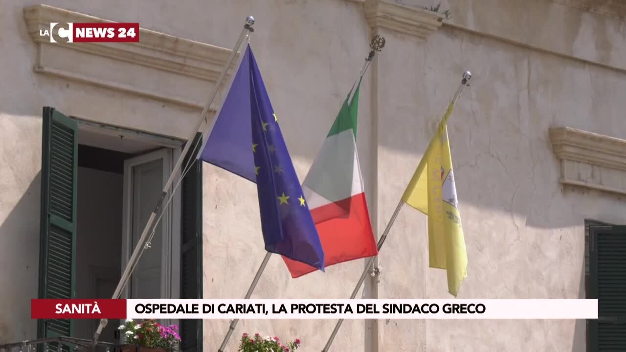 Ospedale di Cariati, la protesta del sindaco Greco