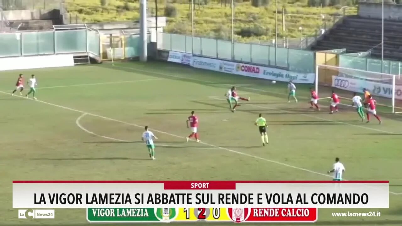 La Vigor Lamezia si abbatte sul Rende e vola al comando