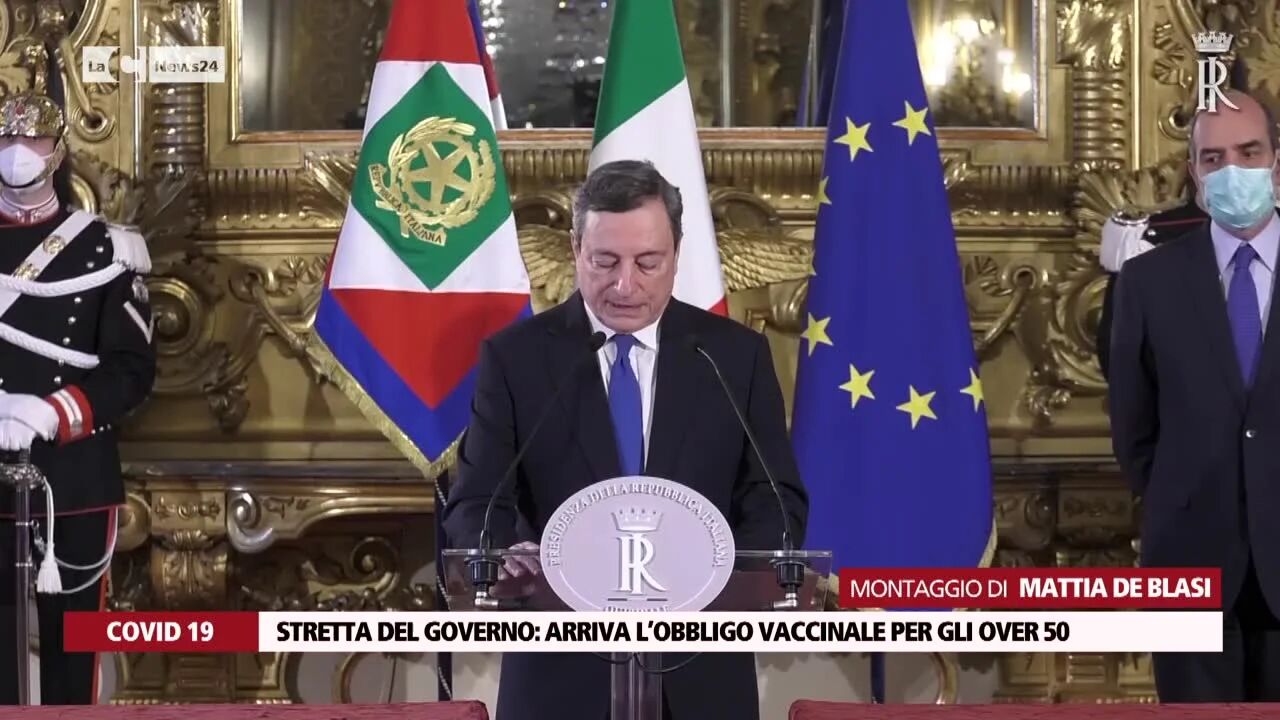 Stretta del governo: arriva l’obbligo vaccinale per gli over 50