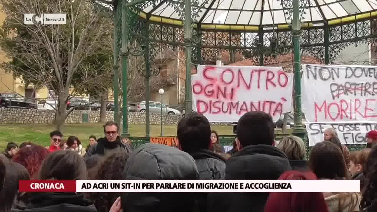 Ad Acri un sit-in per parlare di migrazione e accoglienza
