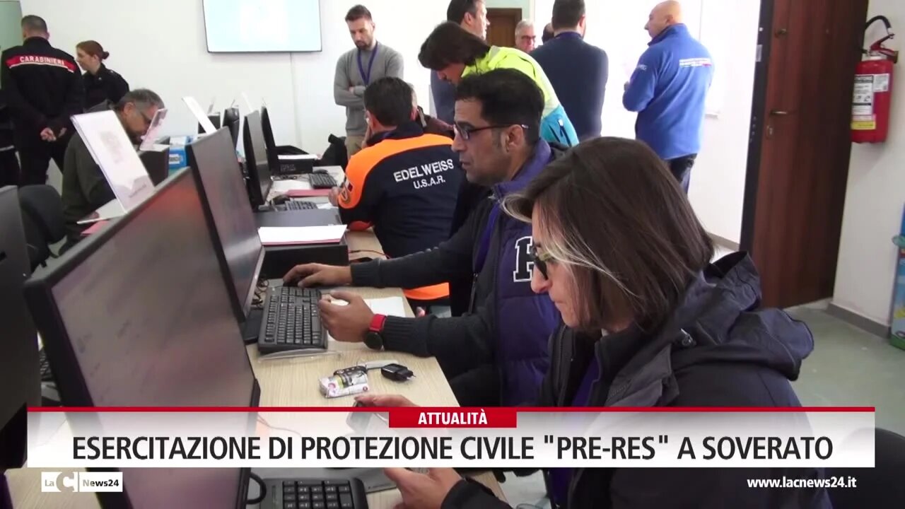 Esercitazione di Protezione Civile “Pre-Res“ a Soverato