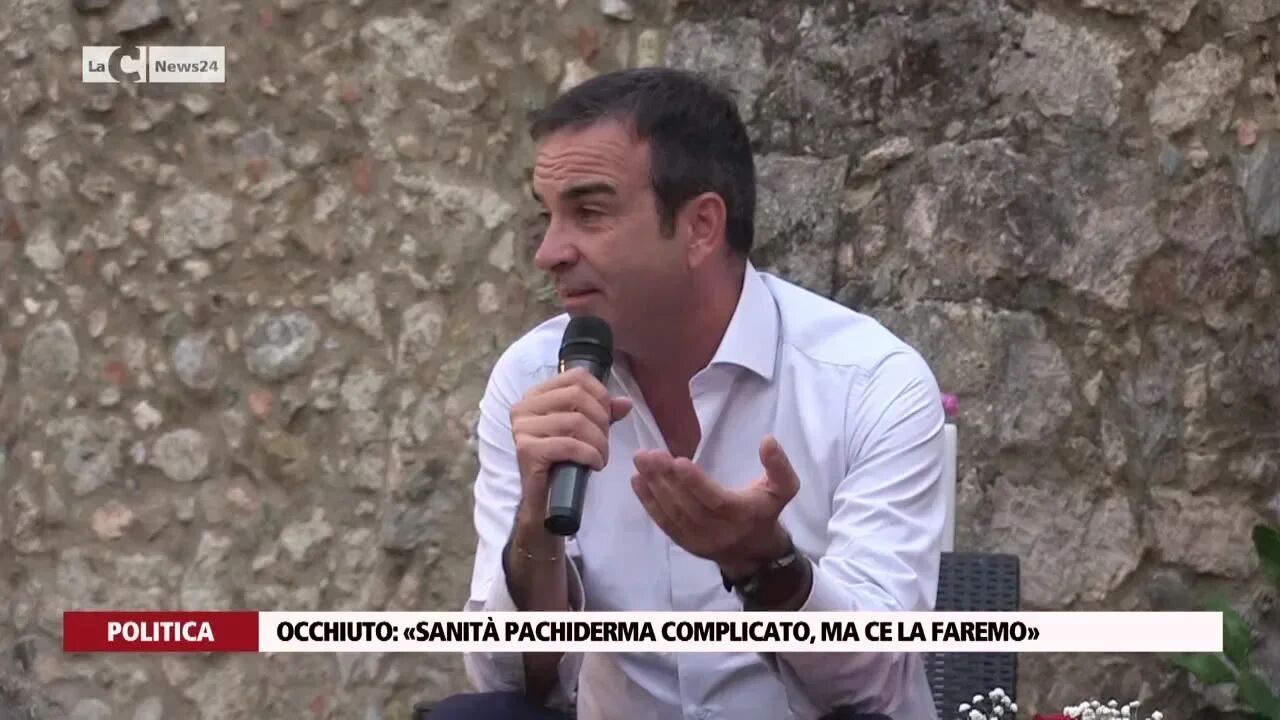 Occhiuto: «Sanità pachiderma complicato, ma ce la faremo»