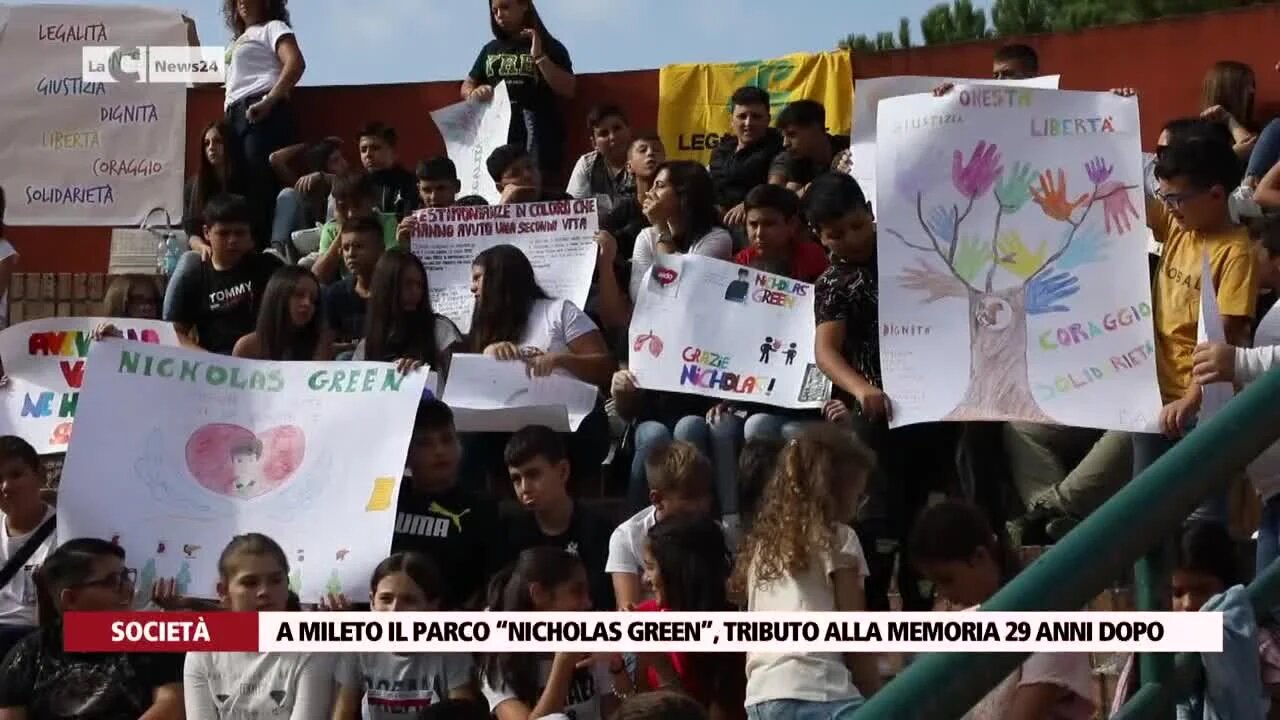 A Mileto il parco “Nicholas Green”, tributo alla memoria 29 anni dopo