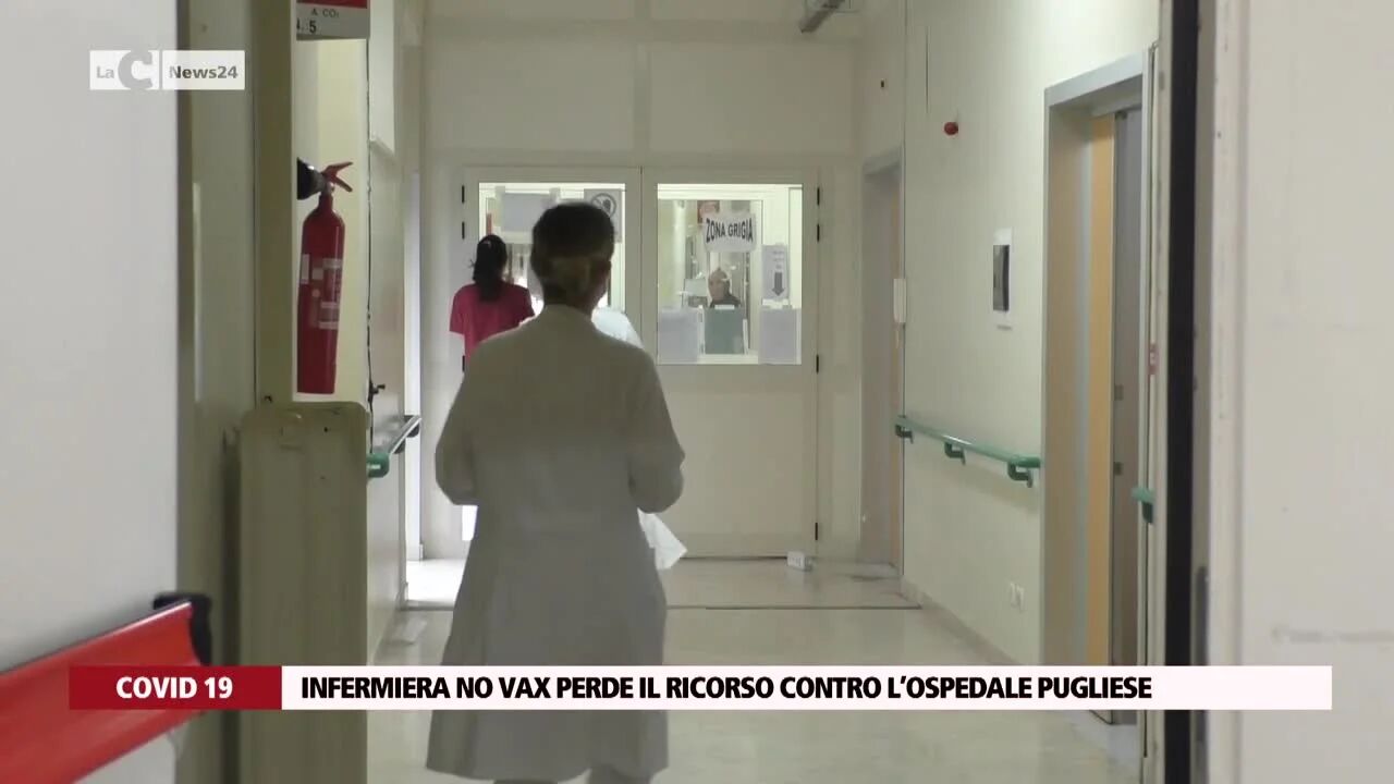 Infermiera no vax perde il ricorso contro l’ospedale Pugliese