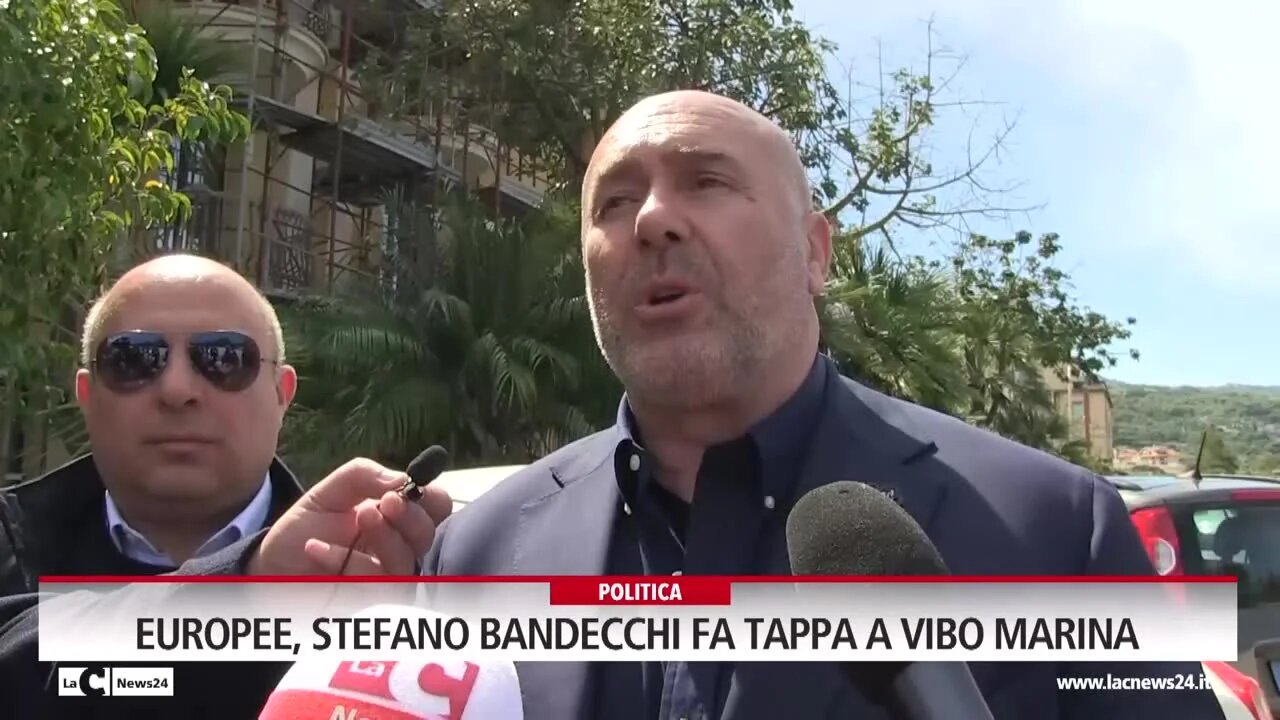 Europee, Stefano Bandecchi fa tappa a Vibo Marina