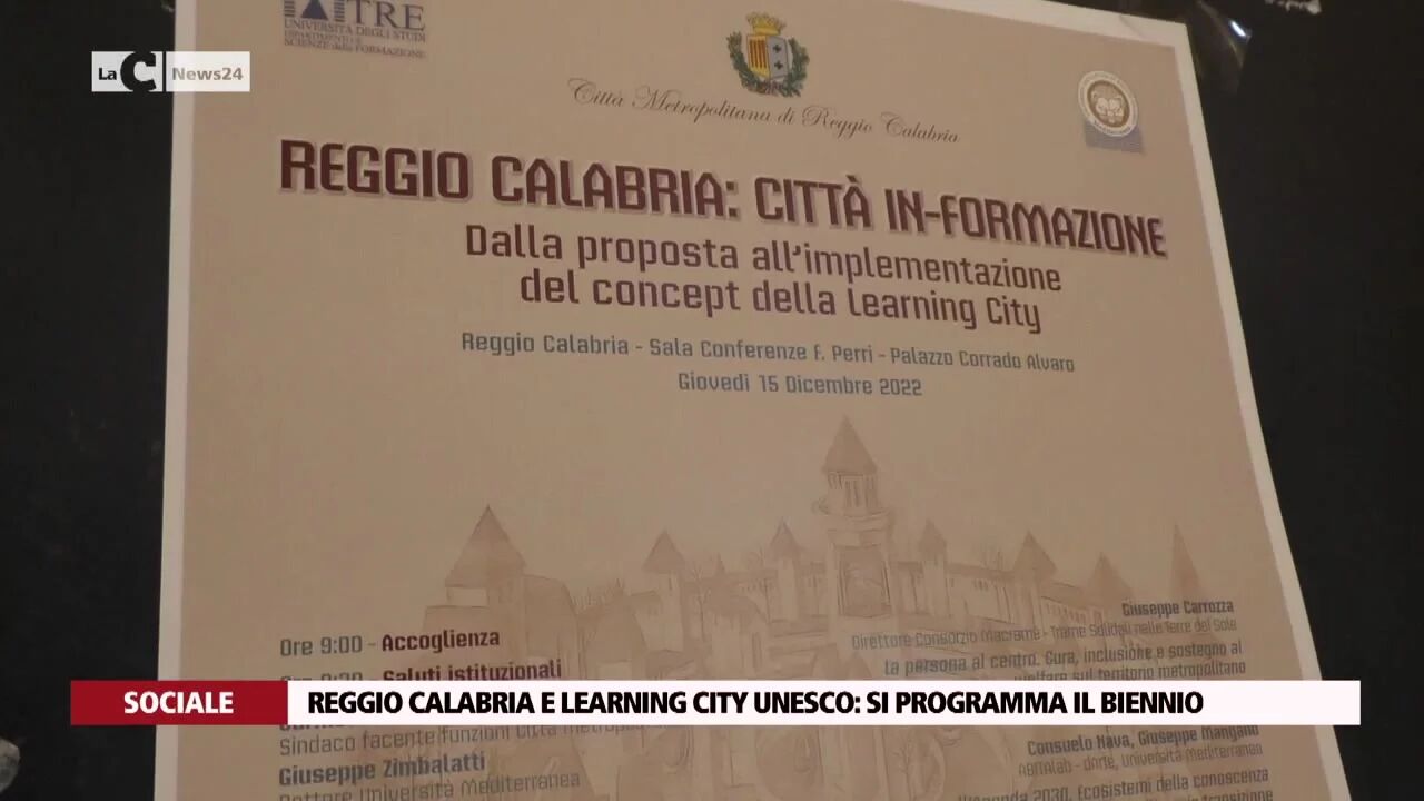 Reggio Calabria e learning city Unesco: si programma il biennio
