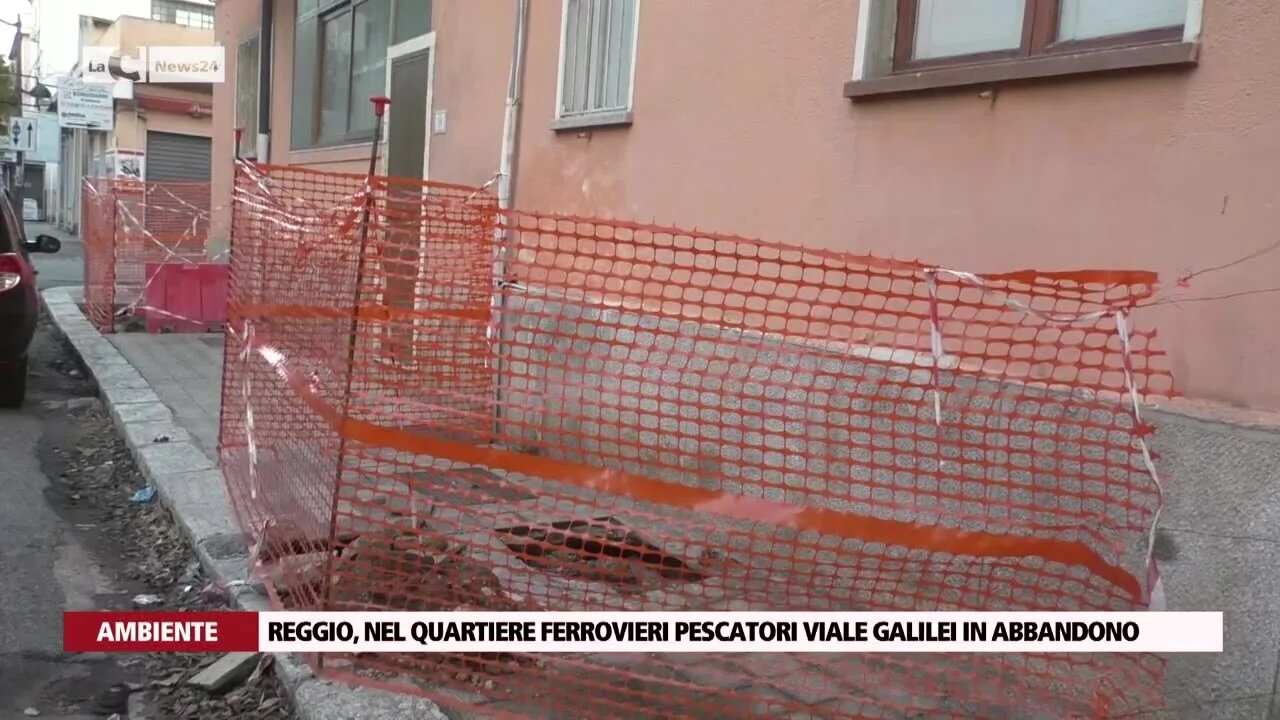 Reggio, nel quartiere ferrovieri pescatori viale galilei in abbandono