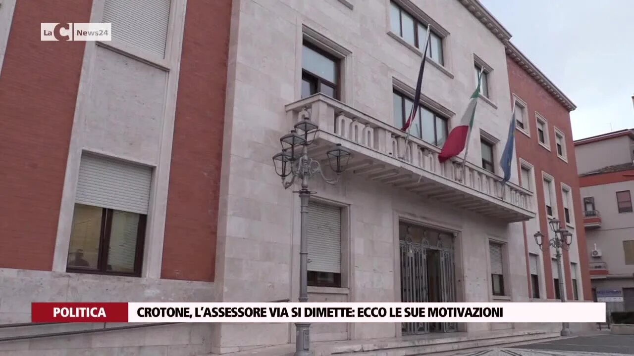 Crotone, l’assessore via si dimette: ecco le sue motivazioni