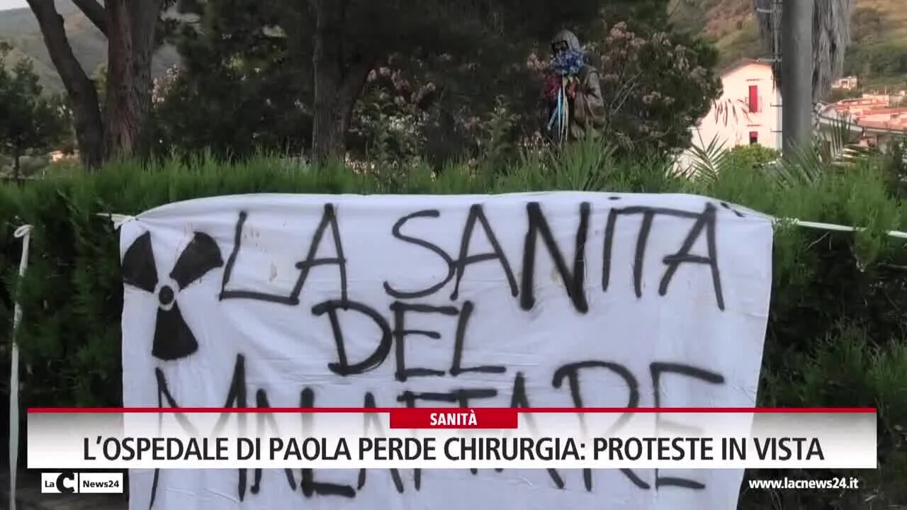 L’ospedale di Paola perde chirurgia:  proteste in vista