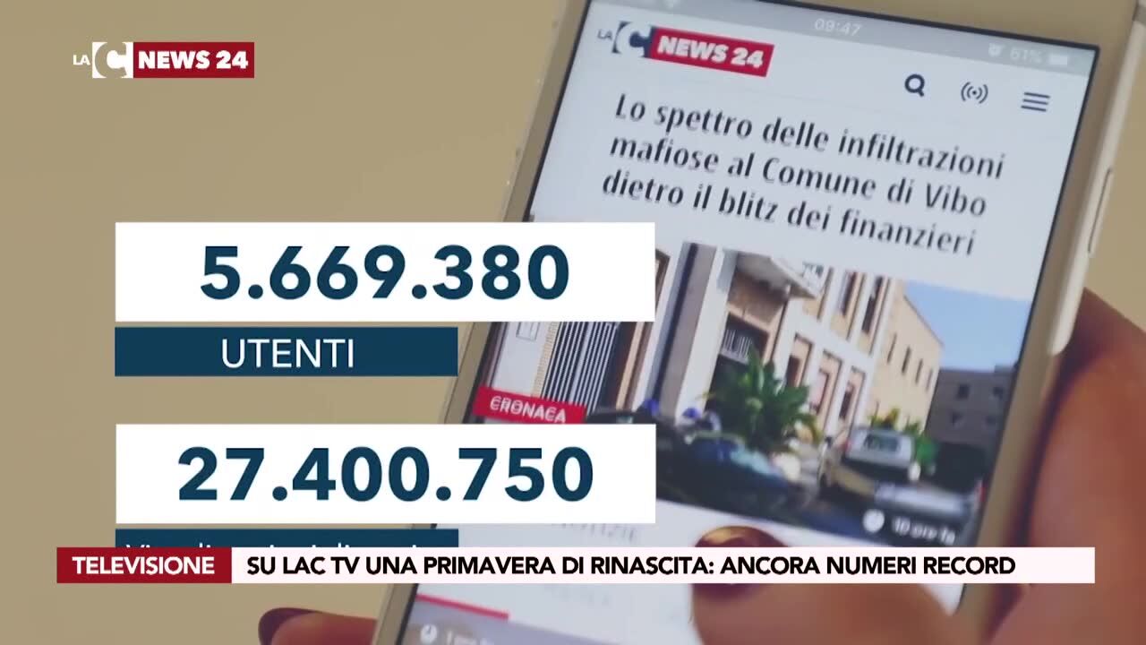 Su LaC Tv una primavera di rinascita: ancora numeri record
