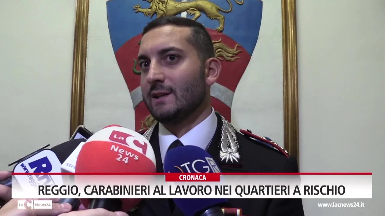 Reggio, carabinieri al lavoro nei quartieri a rischio