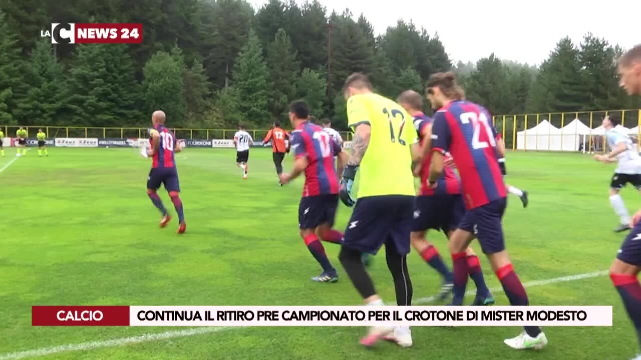 Continua il ritiro pre campionato per il Crotone di mister Modesto