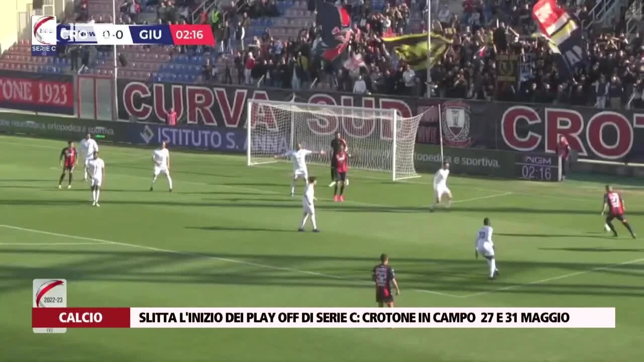 Slitta l'inizio dei play off di Serie C Crotone in campo  27 e 31 maggio