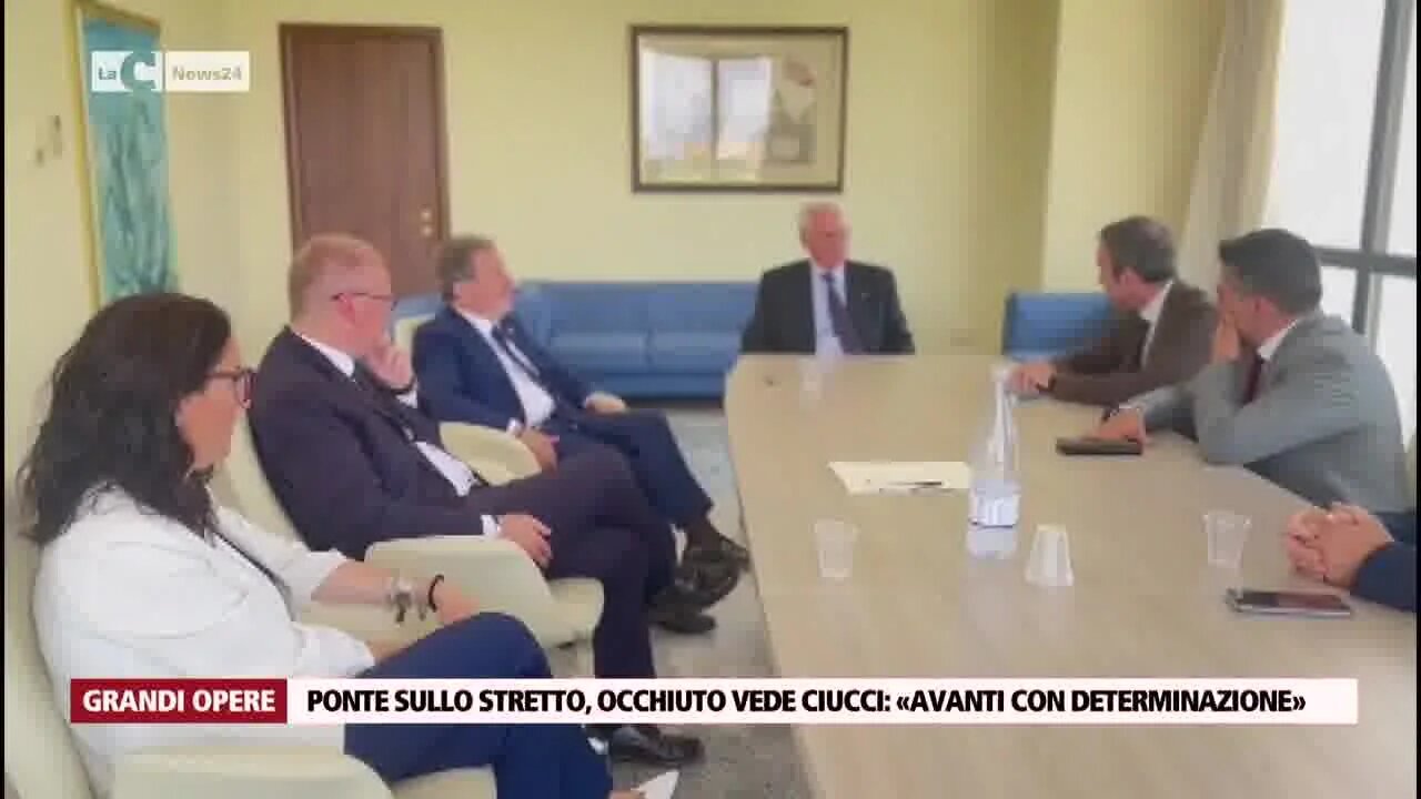 Ponte sullo stretto, Occhiuto vede Ciucci: «Avanti con determinazione»