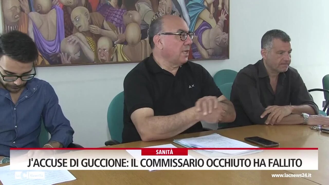 J'accuse di Guccione: il commissario Occhiuto ha fallito