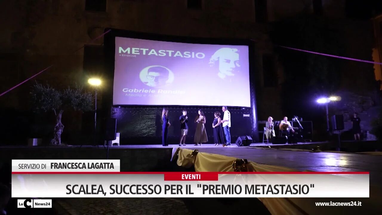 Scalea, successo per il " premio Metastasio"