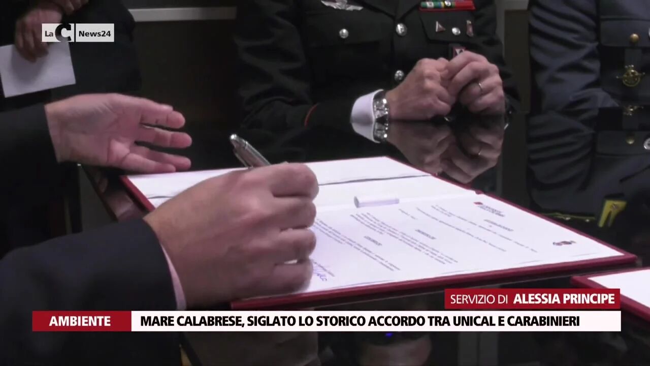 Mare calabrese, siglato lo storico accordo tra Unical e Carabinieri