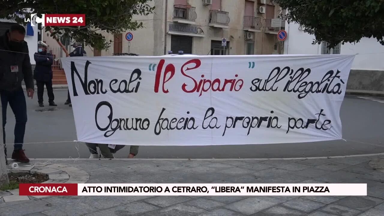 Atto intimidatorio a Cetraro, “Libera” manifesta in piazza