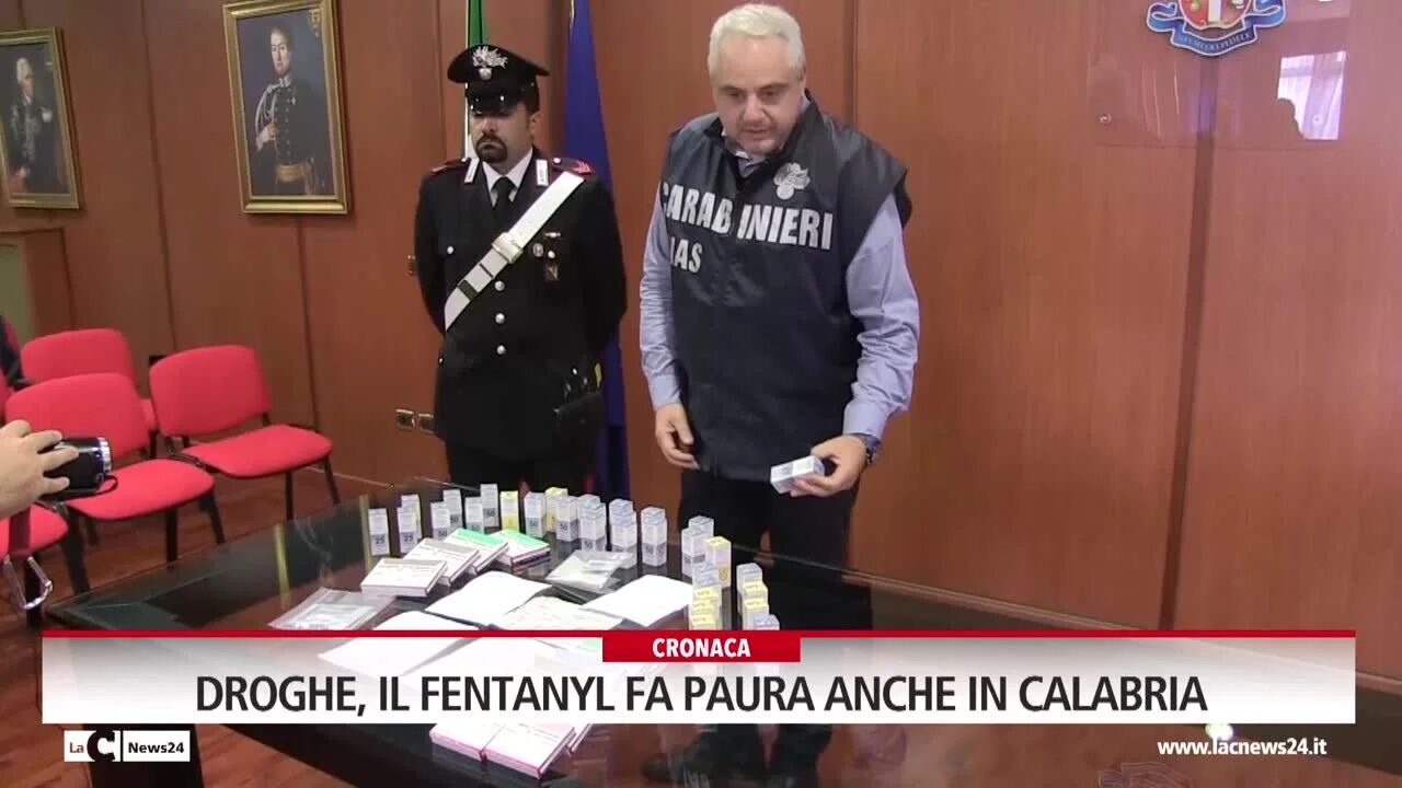 Droghe, il fentanyl fa paura anche in Calabria