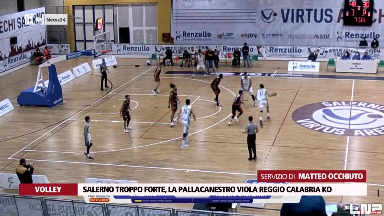 Salerno troppo forte, la Pallacanestro Viola Reggio Calabria ko