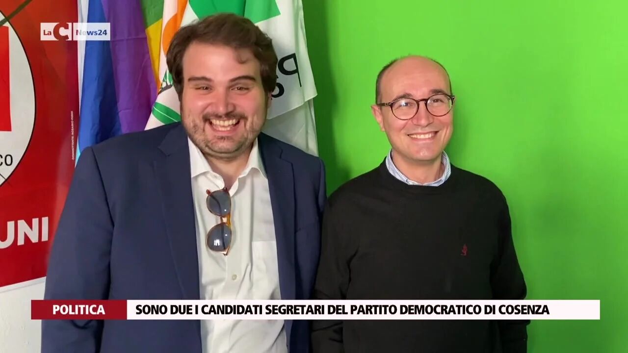 Sono due i candidati segretari del Partito Democratico di Cosenza